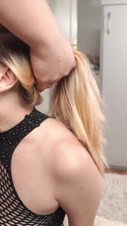 After fucking her face and throat hard, fed cum | Clip 2