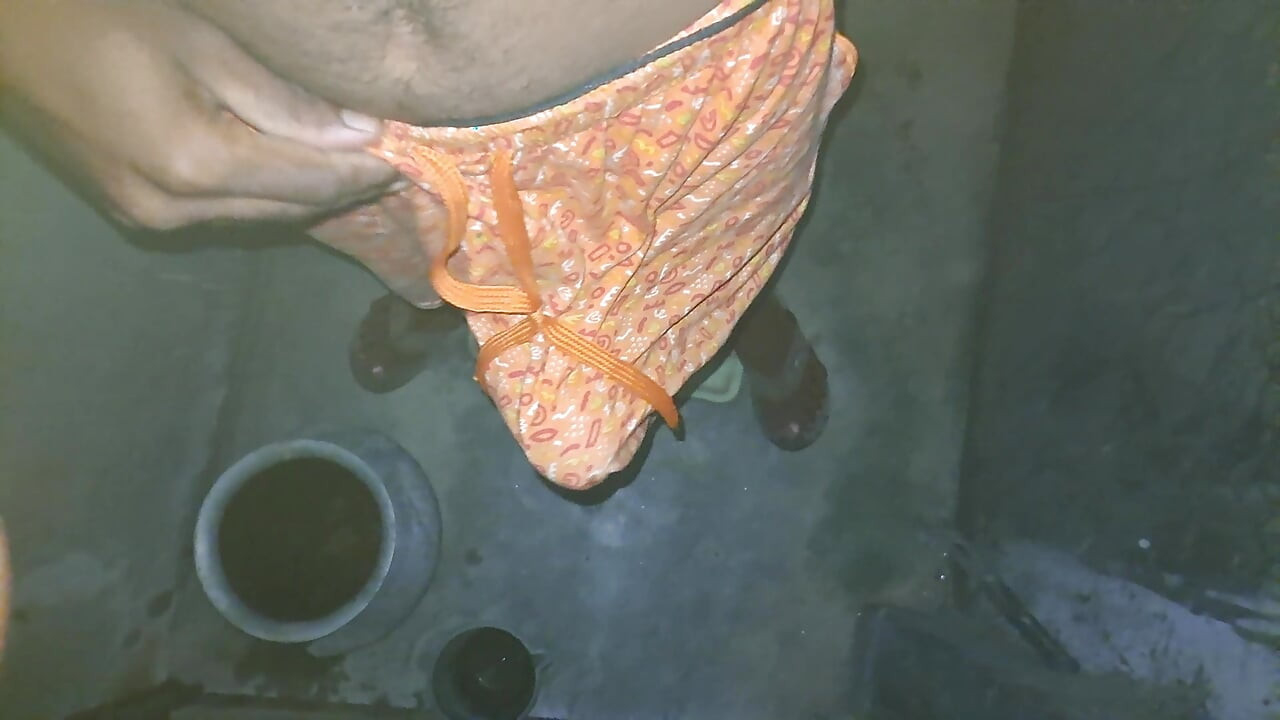 Oldman mastrrbation in Bathroom