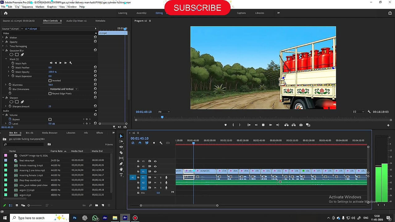 desi gas delivery boy fucking project - editing