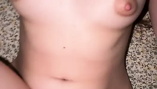 Raw Night Flashlight Fuck with Petite Brunette - Hard Doggy, Loud Moans & Big Cum on Her Belly (17:28 Uncut)