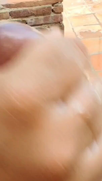 My friend shoves his huge, thick black cock up my ass and then I jerk him off, I like to watch the cum cum. | Clip 1