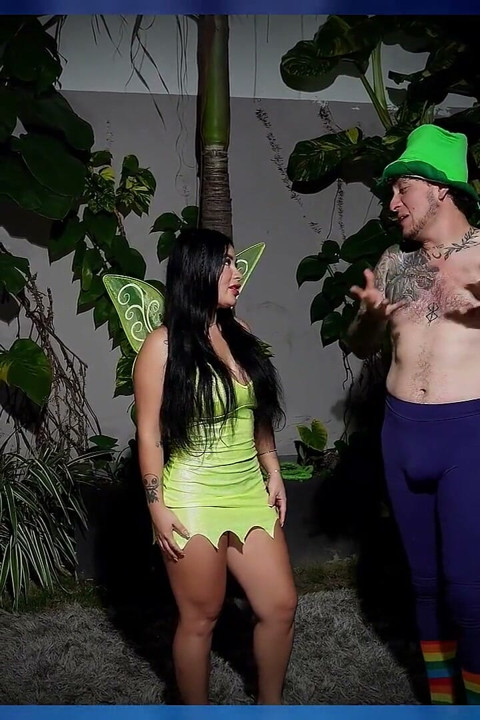 Halloween Special Pan Blows Fucks Cute Fairy with Her Huge Cock