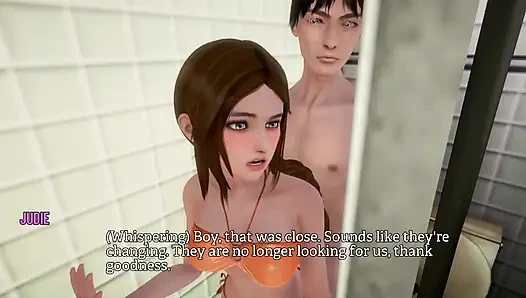 Herry and Judie Rubbing Dick and Pussy in a Public Bathroom ONCE IN A LIFETIME