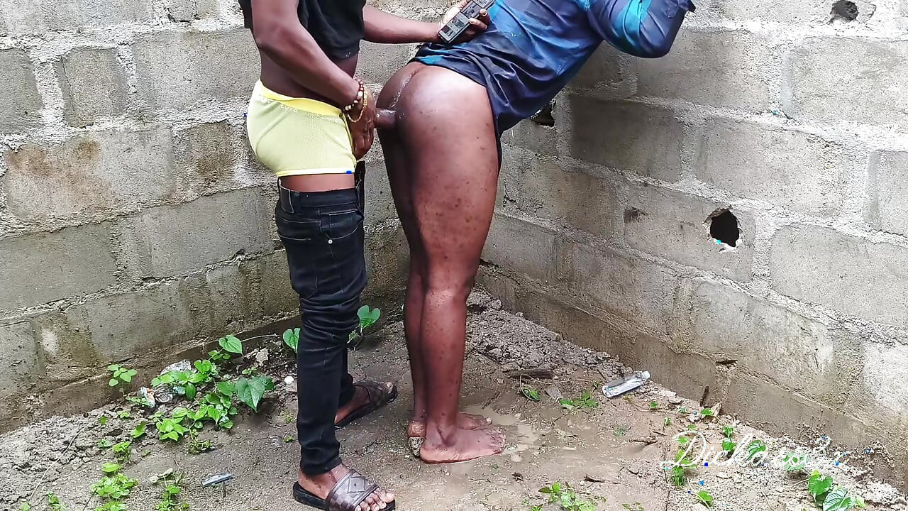 Twerking Ebony Bitch Got It Hard From the Back