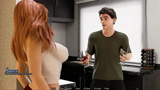 Tetangga hot rambut merah pengen kontolku