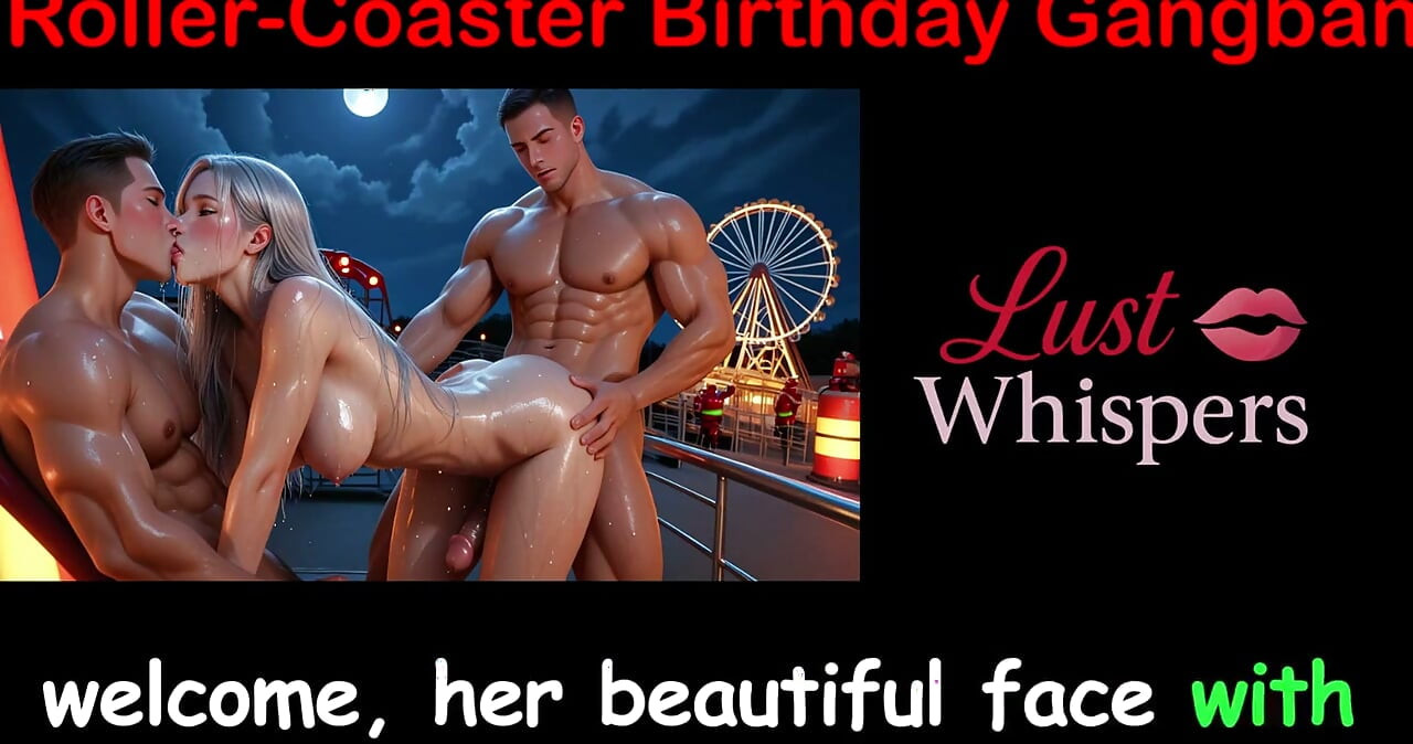 Roller-coaster Birthday Gangbang - English Sex Story
