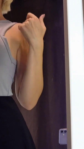Stunning moment from "Big Tits in the Dressing Room. Try On Sexy See-Through Outfit"