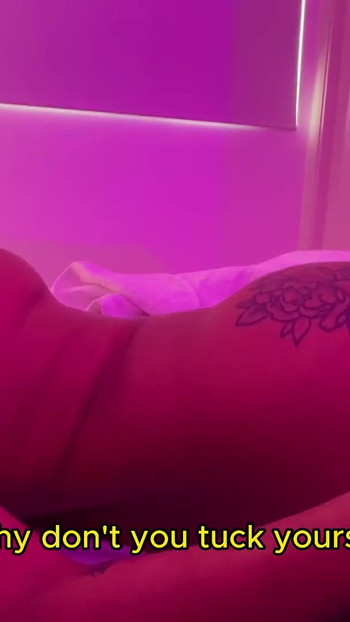 Spectacular moment from "Stepmom shares bed and gets anal sex. English subtitles"