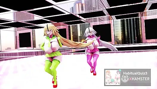 Mmd r18 FGO MMD Dua Jeannes memerankan gadis paranoid dengan ponsel hentai 3d milf ahegao