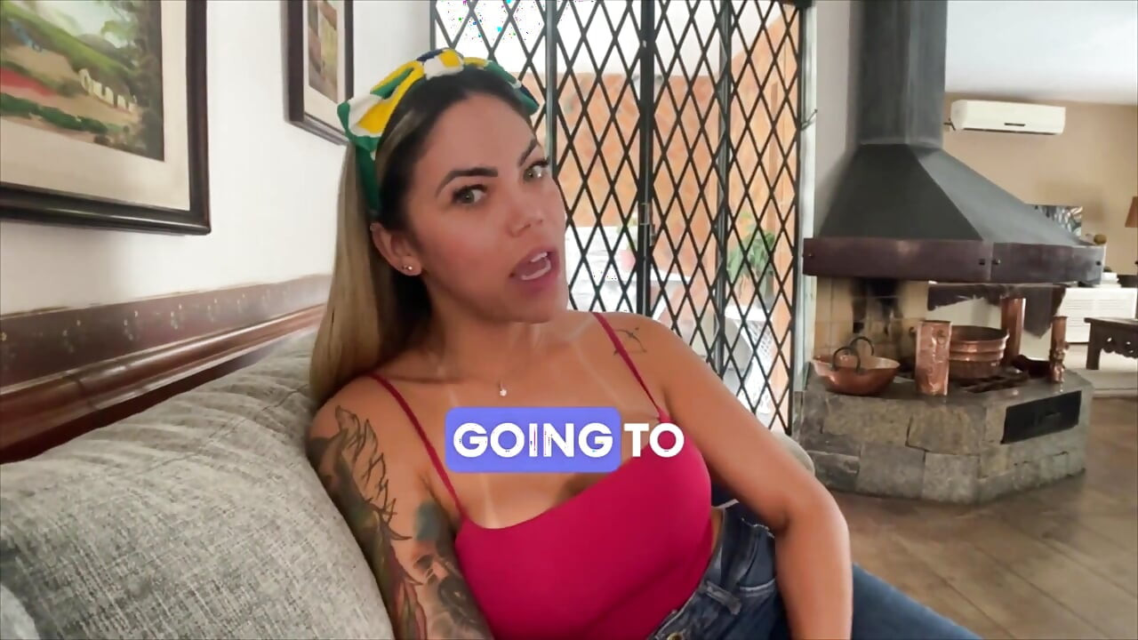 첫 캐스팅 중 깊은 목구멍과 리밍을 하는 거유의 브라질 밀프 - POV 펠라