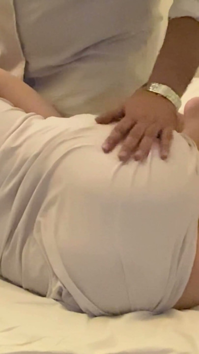 Beautiful Step Sister Gets Soft And Smooth Spanking On Her Delicate Ass Before Saying Goodnight | Clip 1