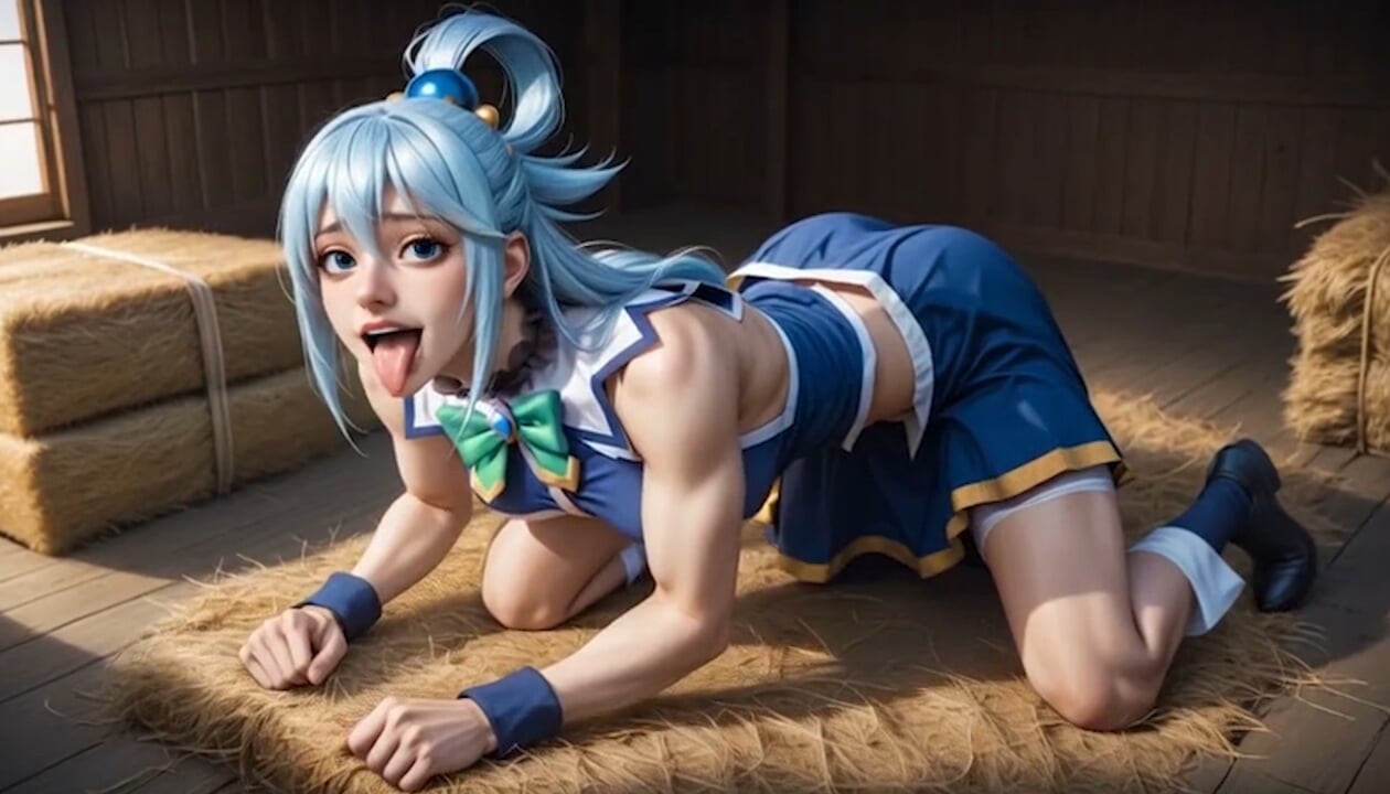 Sato Kazuma - Goddess Aqua: Sexual Arousal in the World of KonoSuba