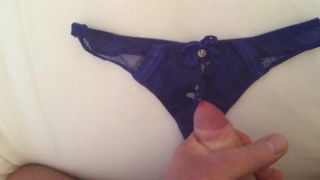 Panties Blue knicker cum