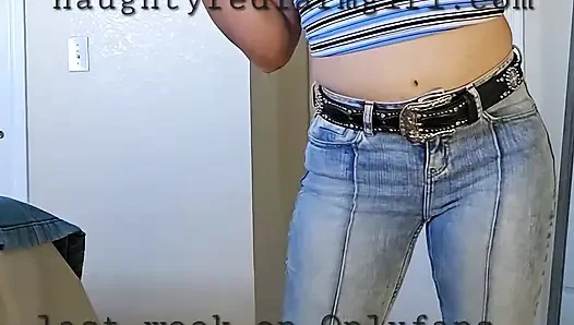 Redhead Fucks Herself Like Crazy All Over the Farm