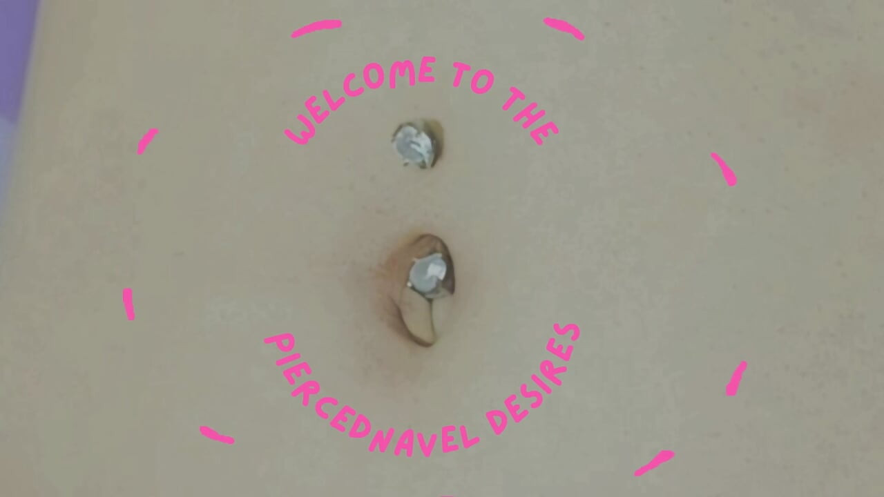 Navel Ring Licking And Play