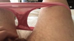 SD fresh panties: Thin Light Pink with 7 days of my cum