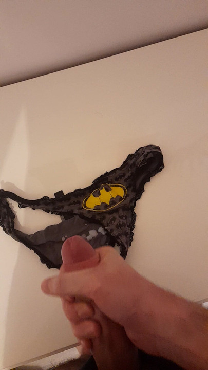 Dirty panties batman full of cum