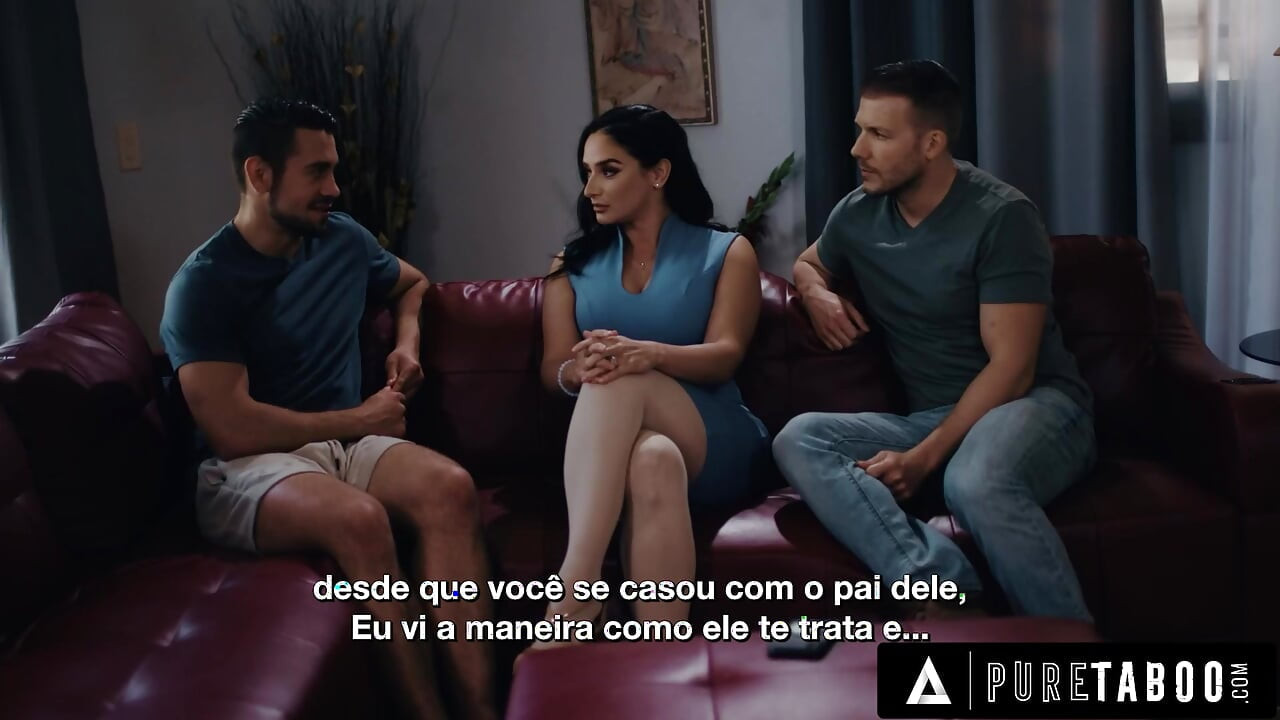 PURE TABOO Stepmom Sheena Ryder Surrenders To Stepson's DP Threesome Request - PORTUGUESE SUBTITLES
