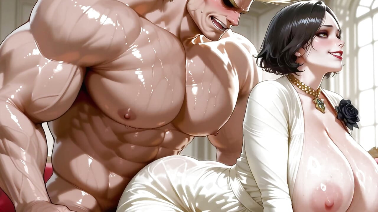 All Might (MHA) x Lady Dimitrescu (RE)