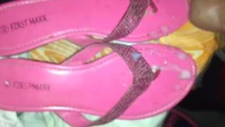 Arabische tante sandalen ondergespoten