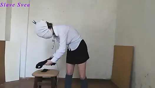 Slave girl self punishment