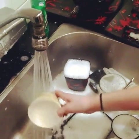 Slave doing her chores !