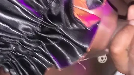 Sexy heißes afrikanisches geiles teen lutscht, saftige muschi auf hartem schwanz schleifen und pOV ficken