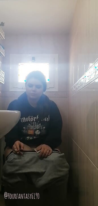 Watcher on Toilet