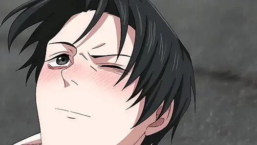 Yuta füllte Uro komplett - ihre muschi geballt, ihre augen gerollt, sein sperma zerrissen