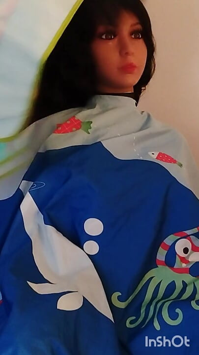 Lindsey colorful cape modeling session busty sex doll