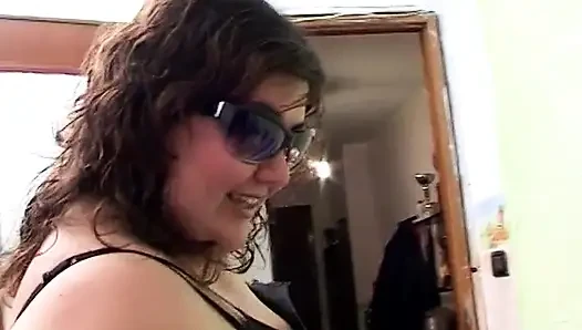 Real Italian couple make a great private show in their house