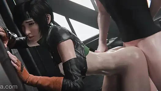 Yuffie Kisaragi çıplak ve sikilmek için yalvarıyor