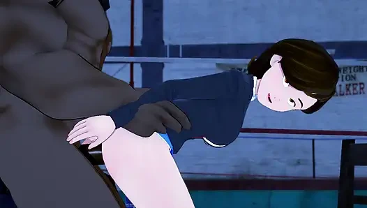 ELASTIGIRL ТРАХАЕТСЯ С МЯСИСТЫМ БОЛЬШИМ ЧЕРНЫМ ЧЛЕНОМ