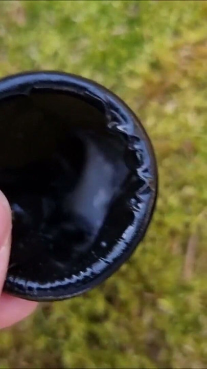 Outdoor Cumshot after 1 week in black Condom - in the forest | Clip 1