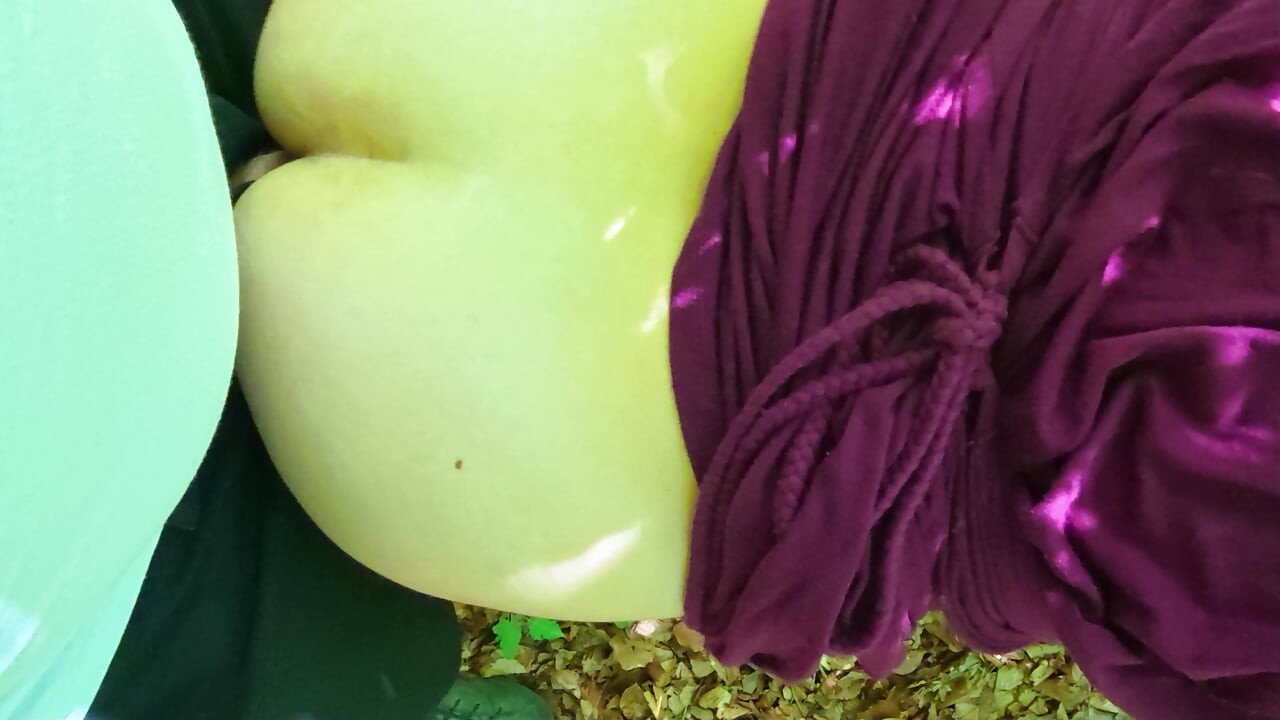 A voyeur fucks me in the woods, it's so hot!