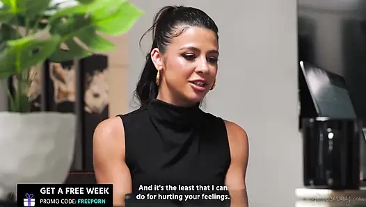 Girlsway - si seksi kylie rocket menyadari kalau cewek ini sama cowok pewawancara kerja hime marie di aplikasi kencan