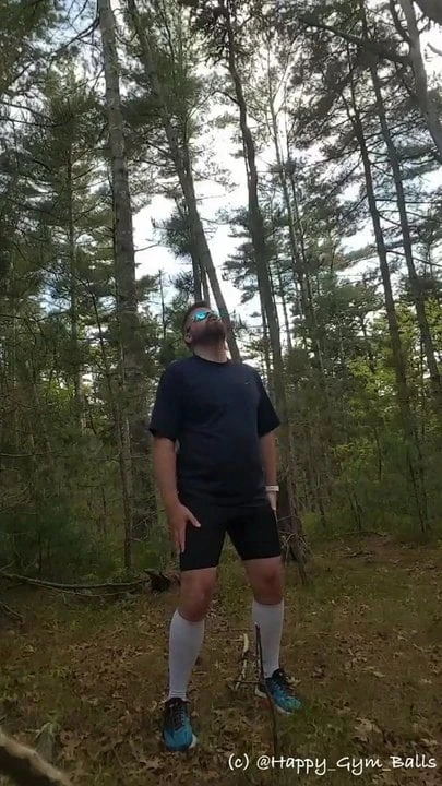 I got hot running so I took off all my clothes