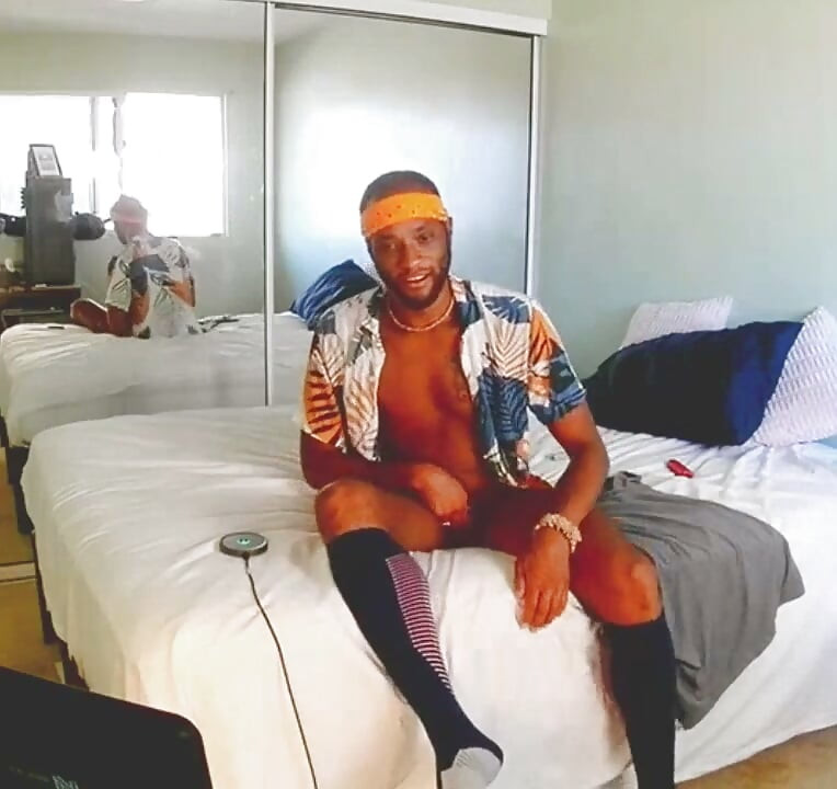 Sexy Jerk in a Blue Thong