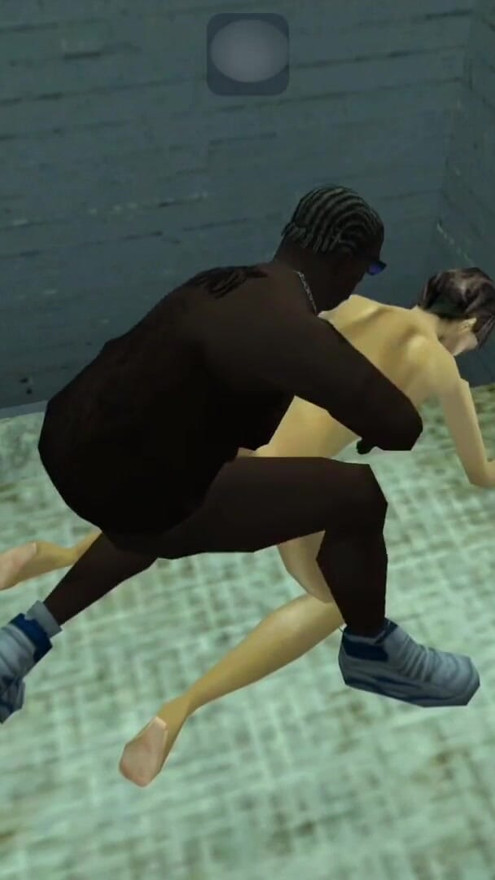 GTA San Andreas Hot Coffee-mod – Barbara, en het politidame har sex med CJ i en celle | klipp 3