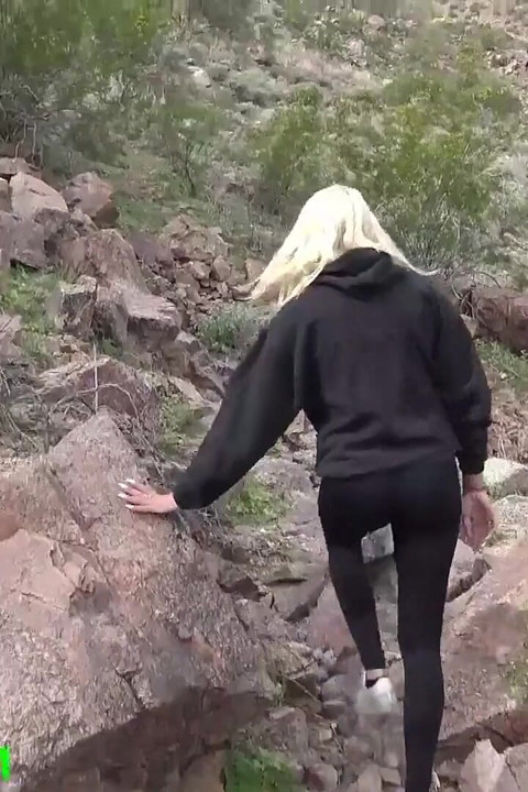 18 Yr Old Blonde Facefucked While Hiking