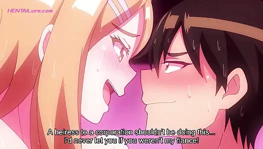 Адам пытается остаться спокойным, но его стояк выдает его, как эти красотки толкает момент в горячий секс