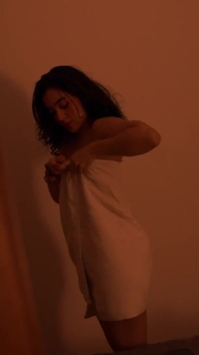 My stepbrother takes my towel and I end up on top of him. | Clip 1