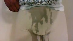 Pissing Grey Bike shorts(Older Video)