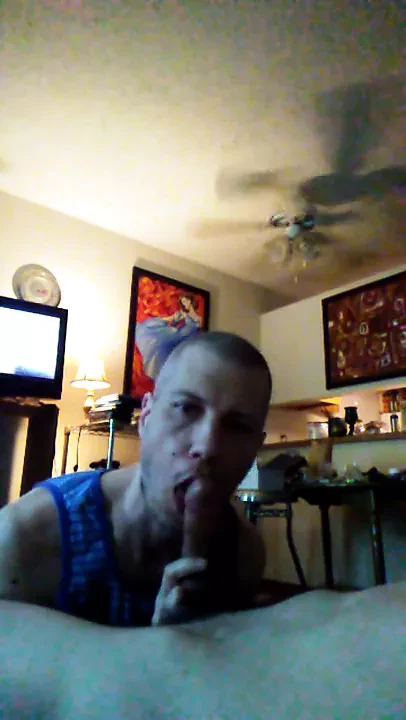 Str8 Mark gets his 8' cock sucked & breeds my ass