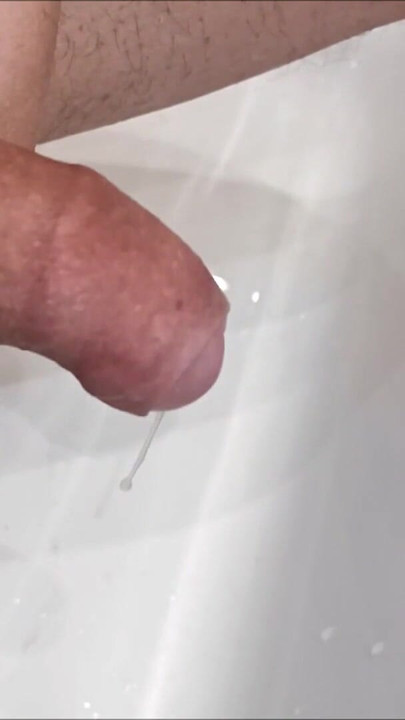 Must-share moment from "Slow motion flooding cumshot, cumming with a ball stretcher"