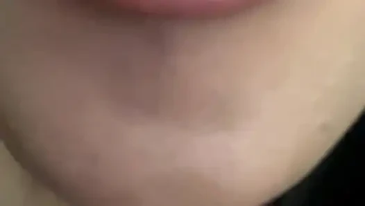 Fetish bibir lipgloss telanjang, pemujaan bibir, femdom