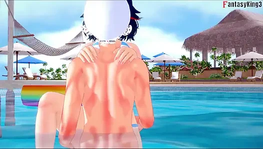 Ryuko Matoi sex am pool - Killlakill