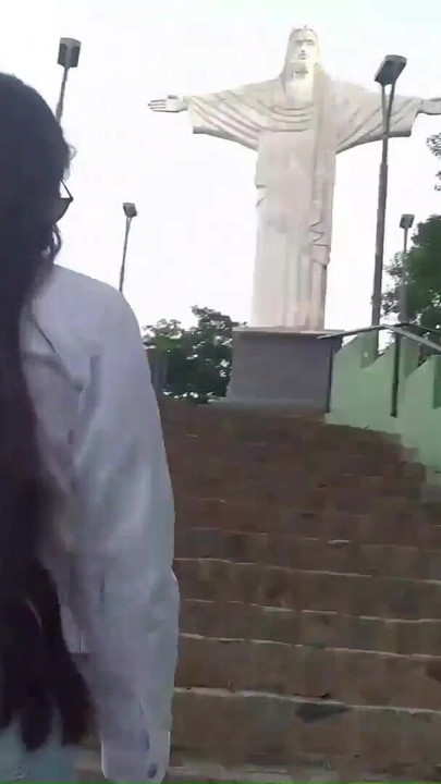Sex in a Public Place - Couple caught having sex and exhibitionism at Christ the Redeemer | Clip 1