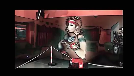 Hairy Pussy Fisting for Two Lesbians in the Boxing Gym