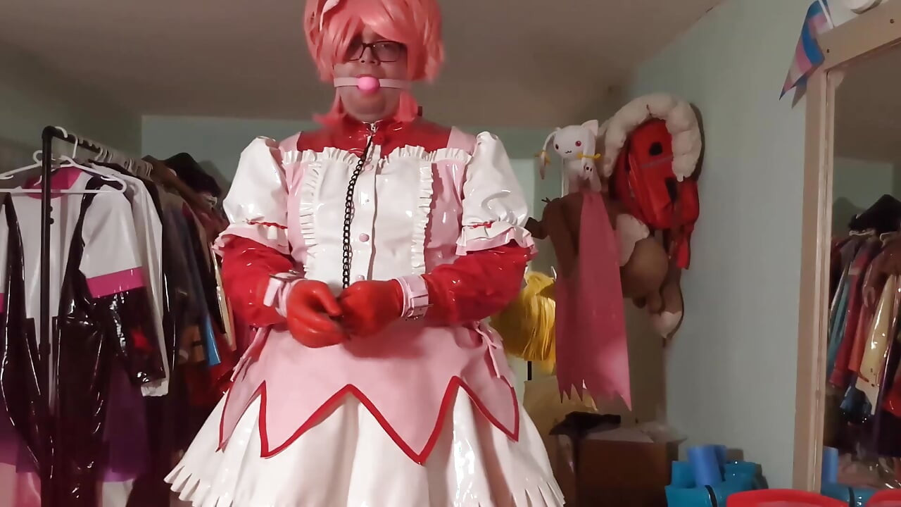 पीवीसी सूट जादुई लड़की madoka स्तरित और बाध्य